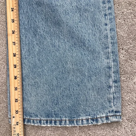 Flying Monkey Jeans Women 27 Blue 90s Vintage Flare Distressed F5312 Cotton - Picture 9 of 12